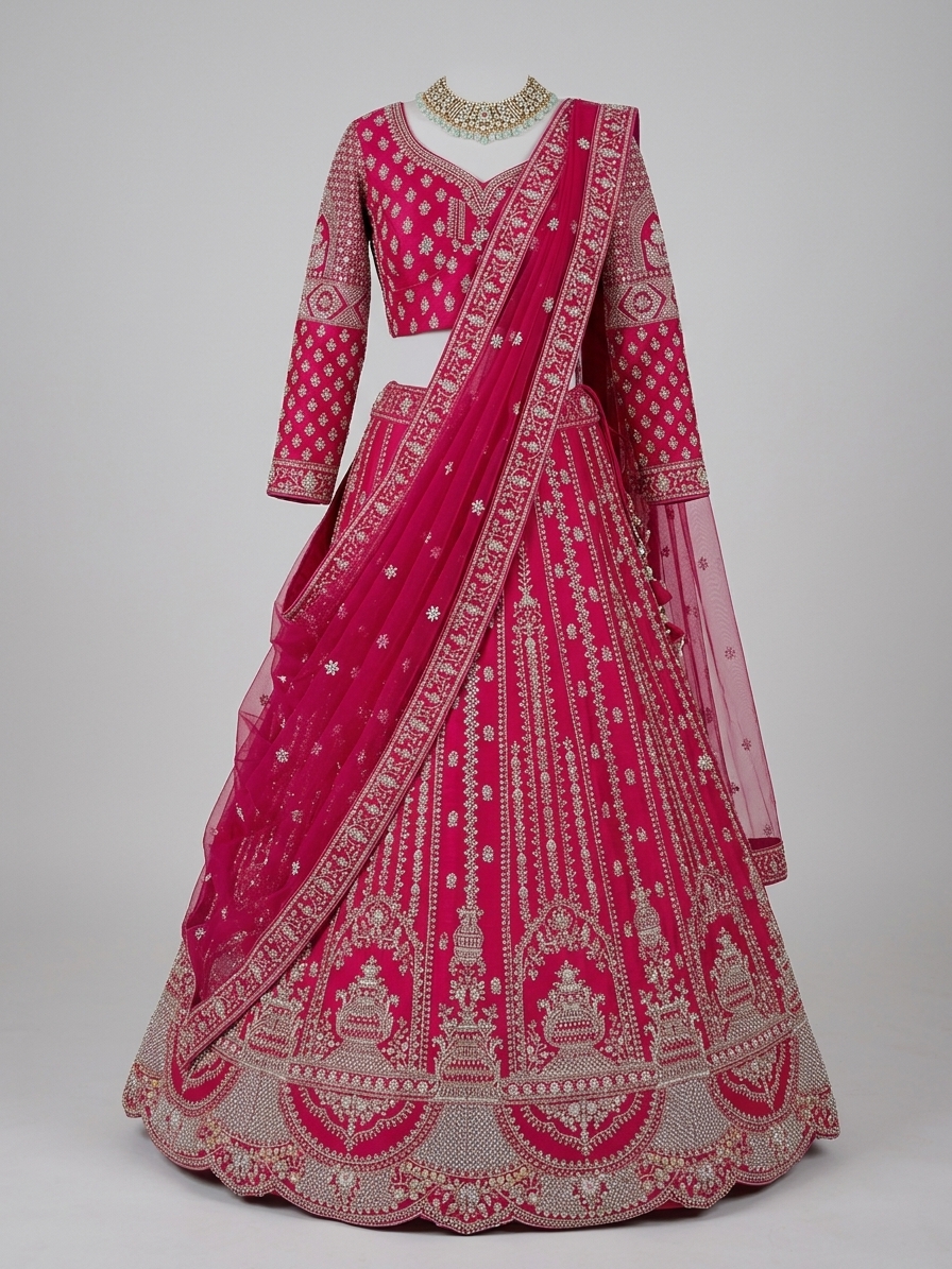 Bridal Lehnga — Drape / flow