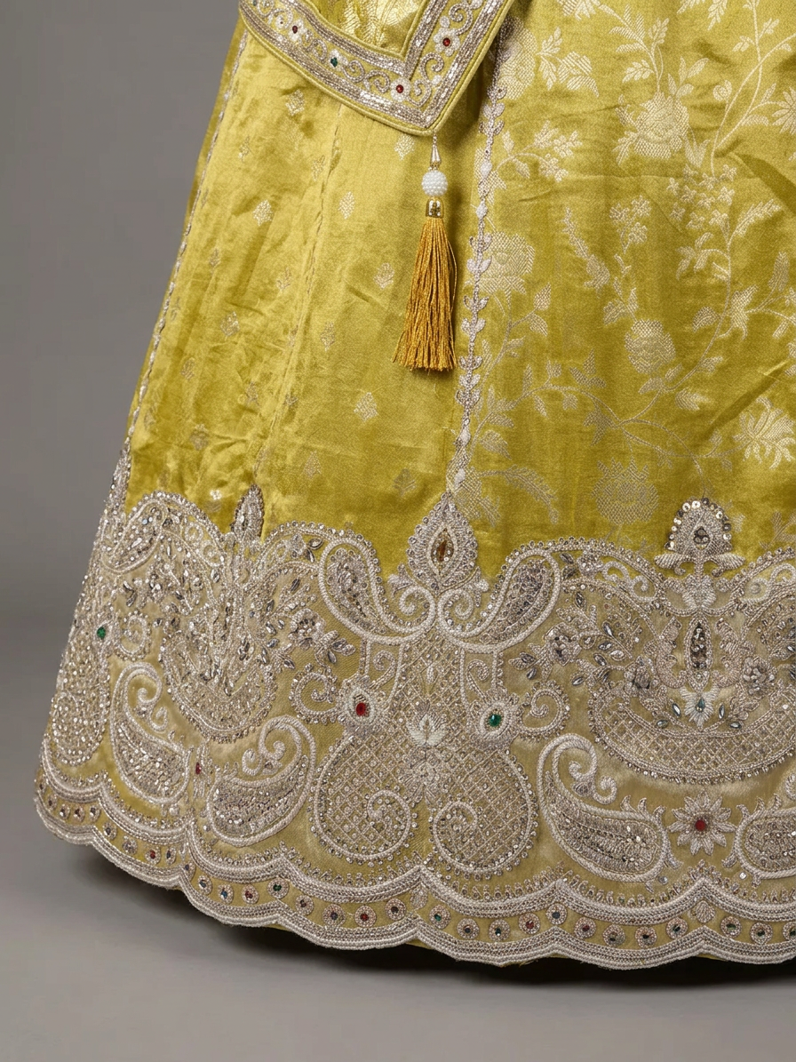 Bridal Lehnga — Border / edge detail