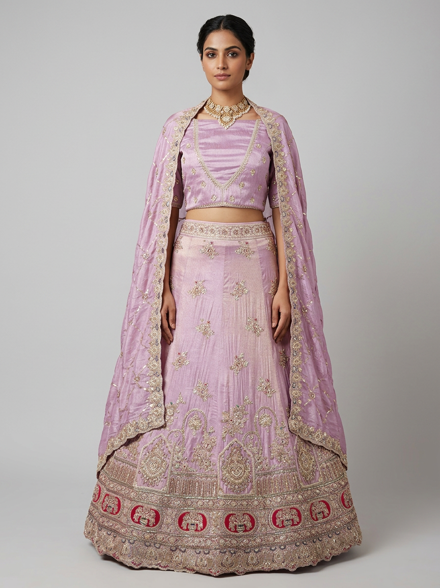 Bridal Lehnga — Model — front view