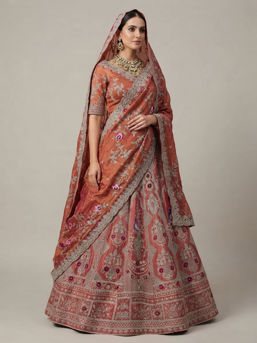 Bridal Lehnga - Sartaj -10 — Model — front view