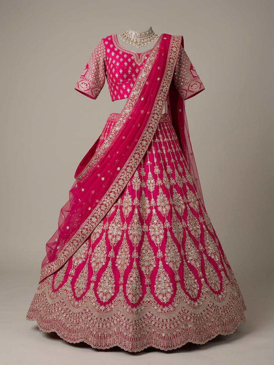 Bridal Lehnga — Drape / flow