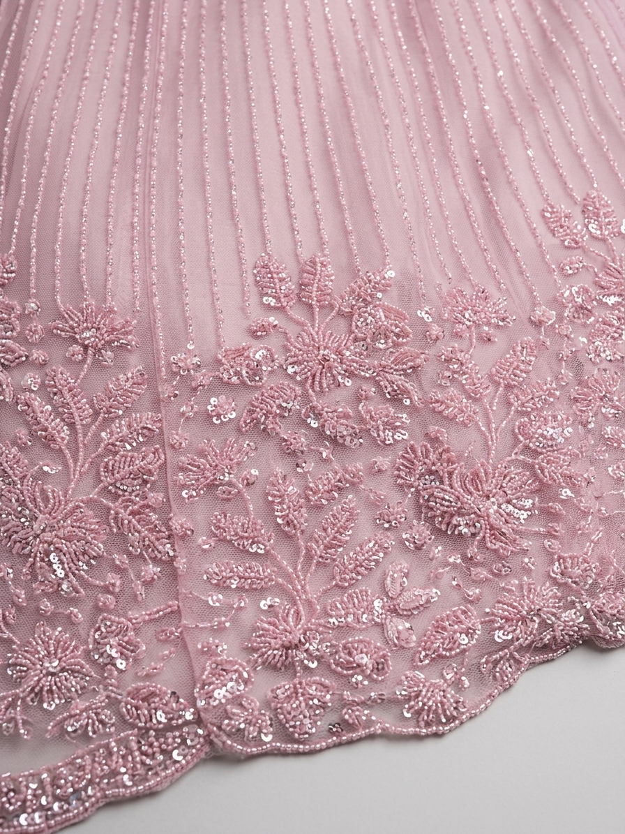 Bridal Lehnga — Fabric texture