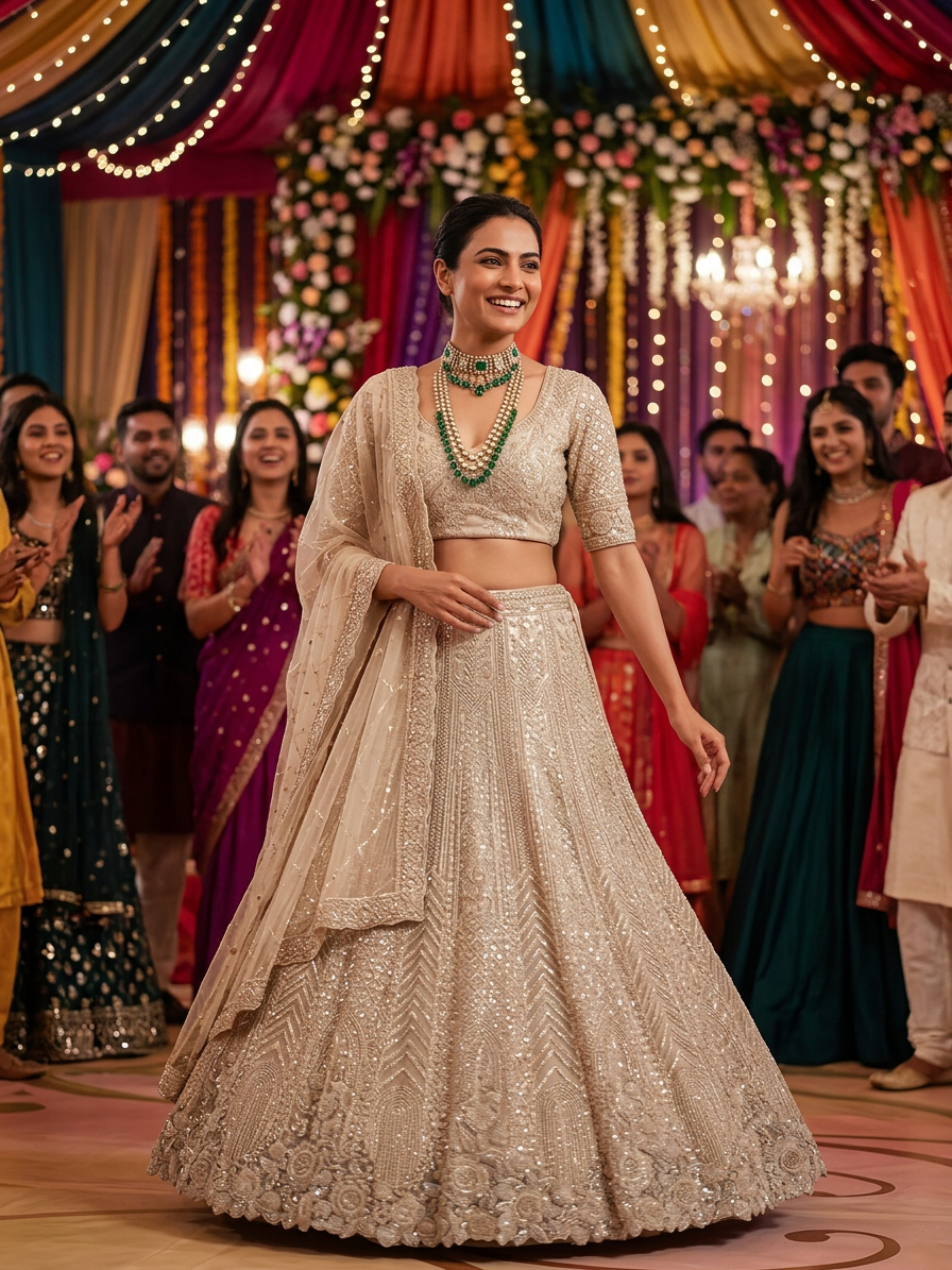 Bridal Lehnga — Bridesmaid / sister of the bride · Sangeet stage