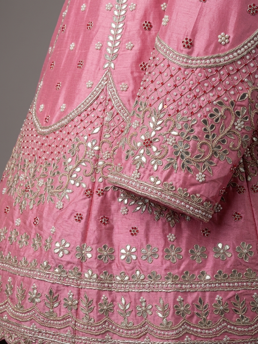 Bridal Lehnga - Anas - 1291 — Macro — work close-up