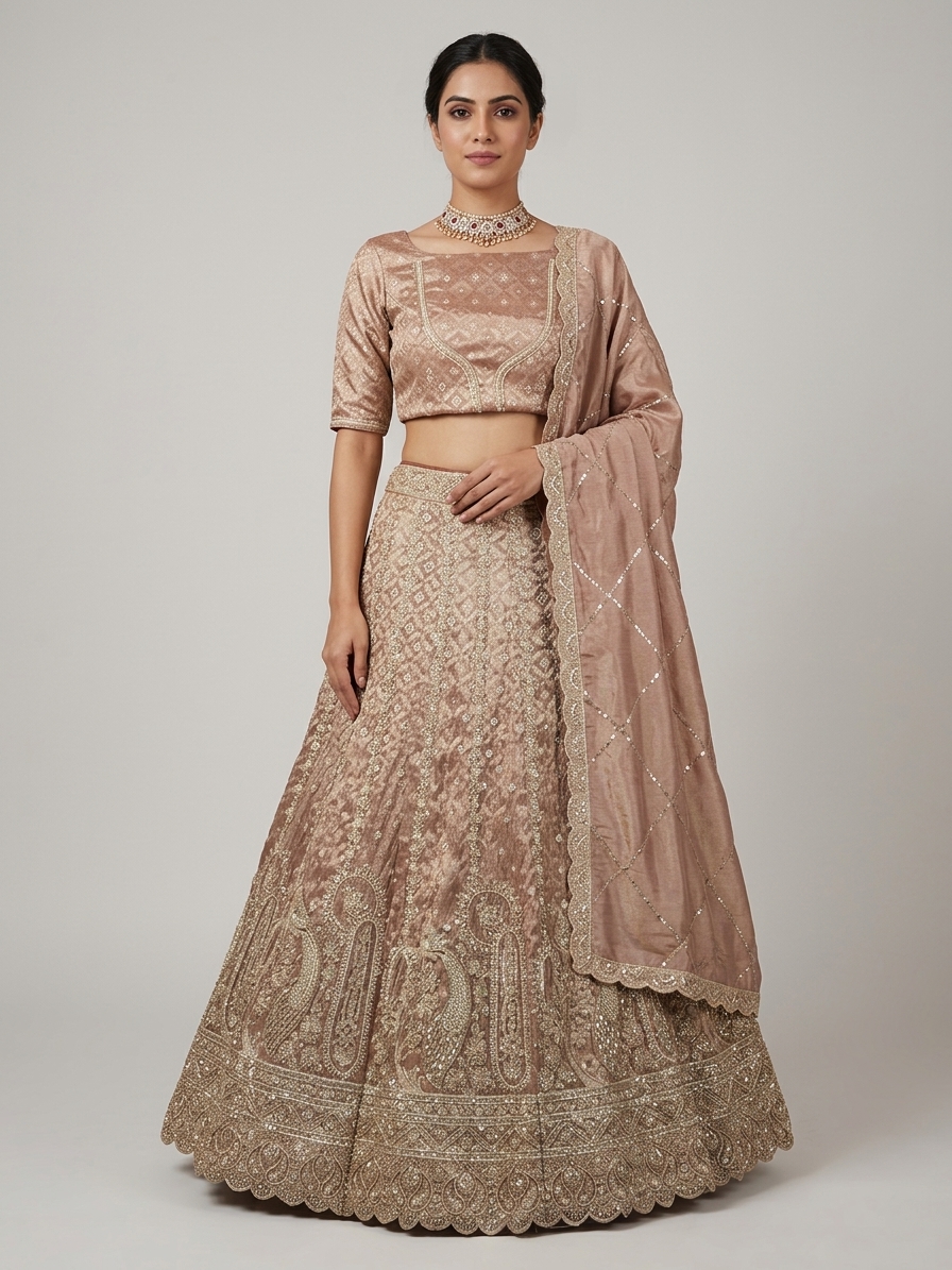 Bridal Lehnga — Model — front view