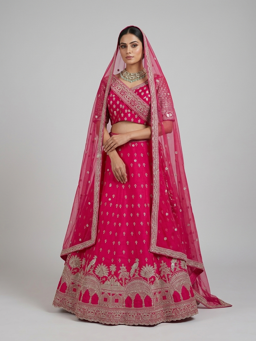 Bridal Lehnga — Model — front view
