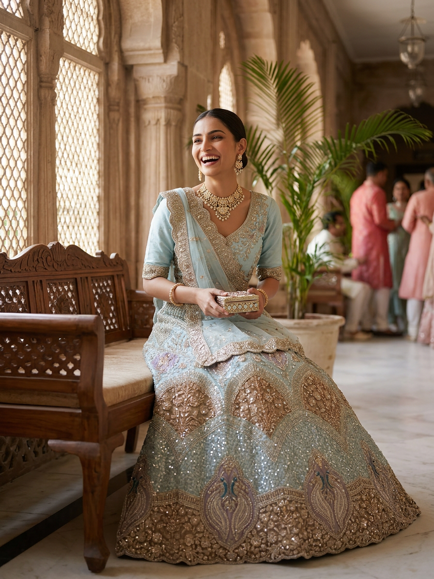 Bridal Lehnga — Bridesmaid / sister of the bride · Heritage haveli