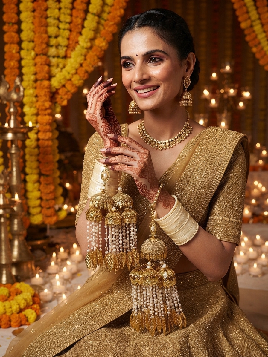 Indian bride wearing it · Wedding mandap