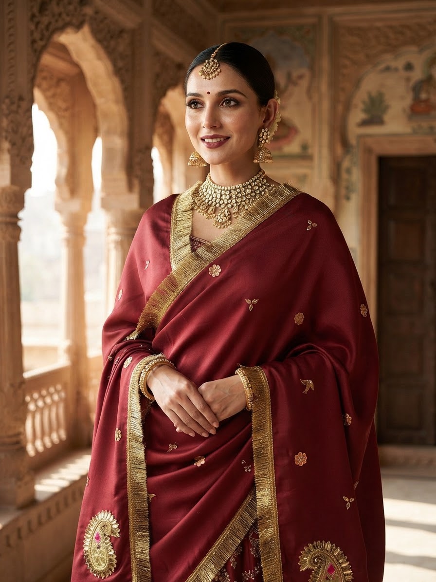 Indian bride wearing it · Heritage haveli