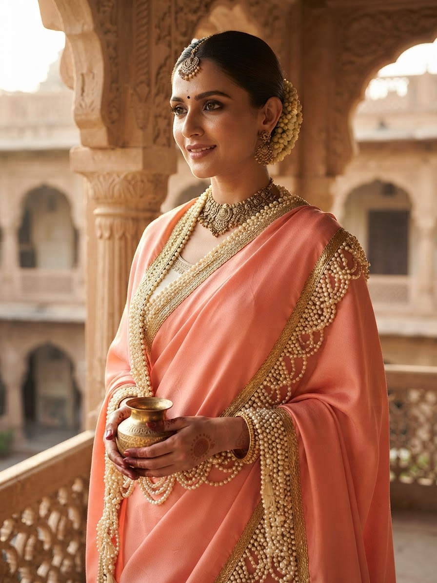 Indian bride wearing it · Heritage haveli