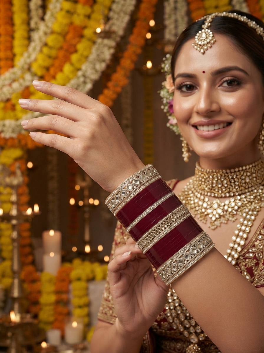 Indian bride wearing it · Wedding mandap