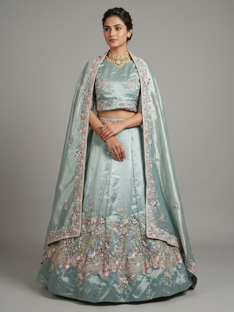 Bridal Lehnga — Model — front view