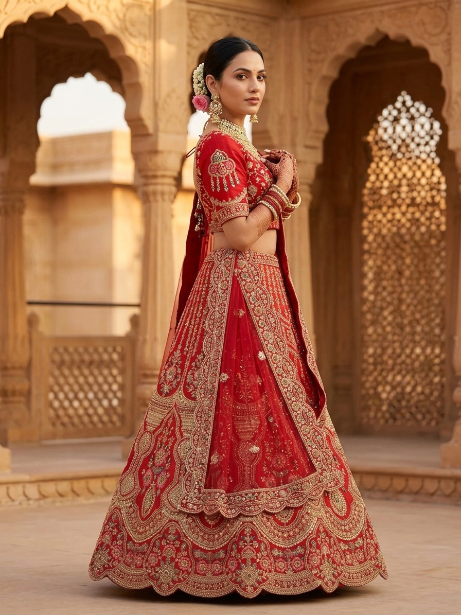 Bridal Lehnga — Indian bride wearing it · look 2