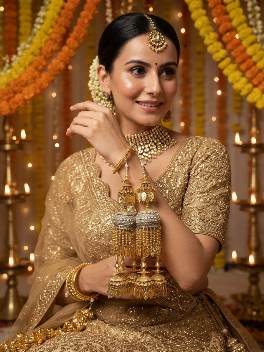 Indian bride wearing it · Wedding mandap
