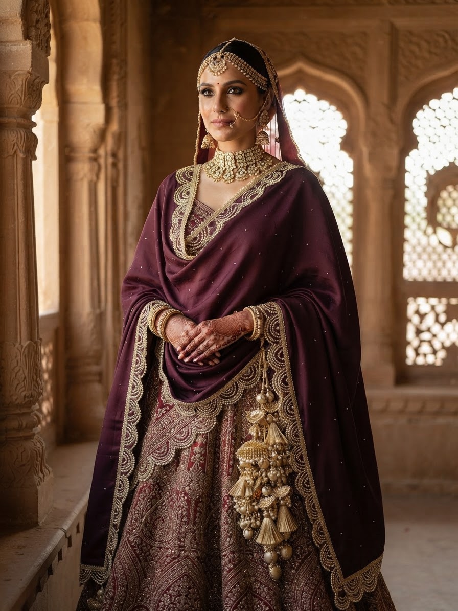 Indian bride wearing it · Heritage haveli