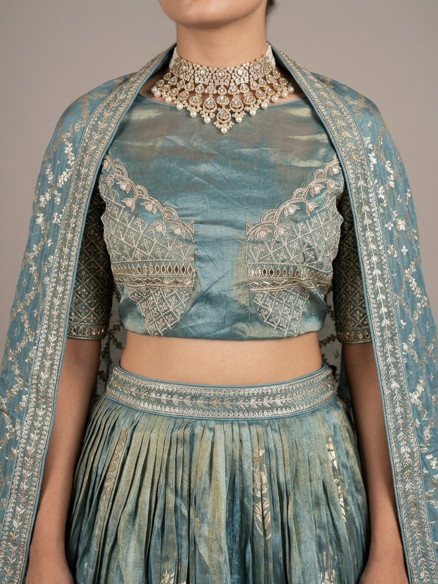 Bridal Lehnga — Model — clothing close-up