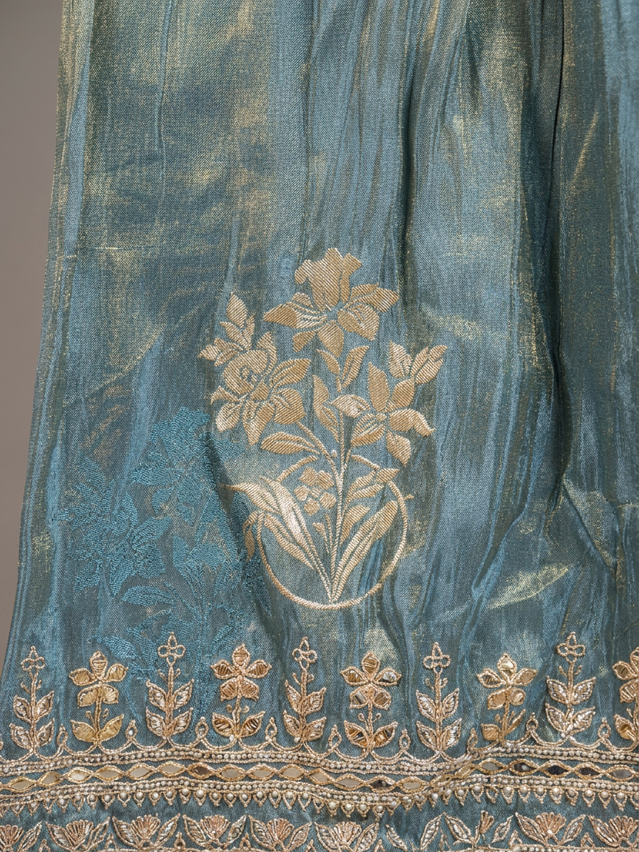 Bridal Lehnga — Fabric texture