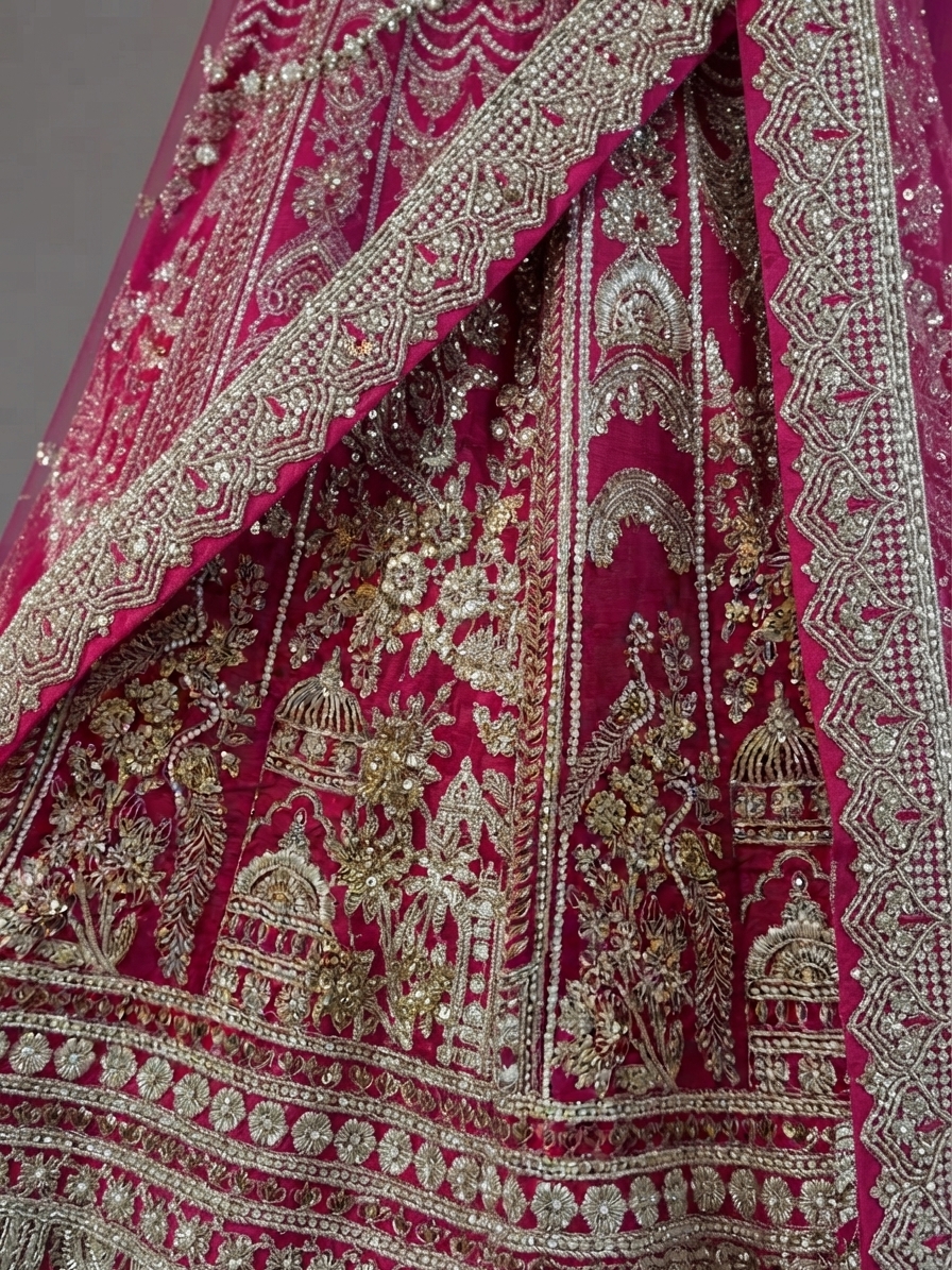 Bridal Lehnga - Kala Samrat - 4 — Macro — work close-up