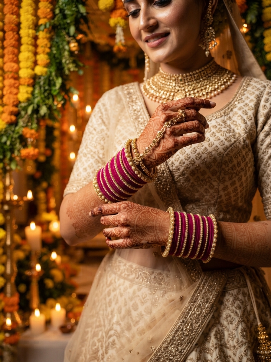 Indian bride wearing it · Wedding mandap