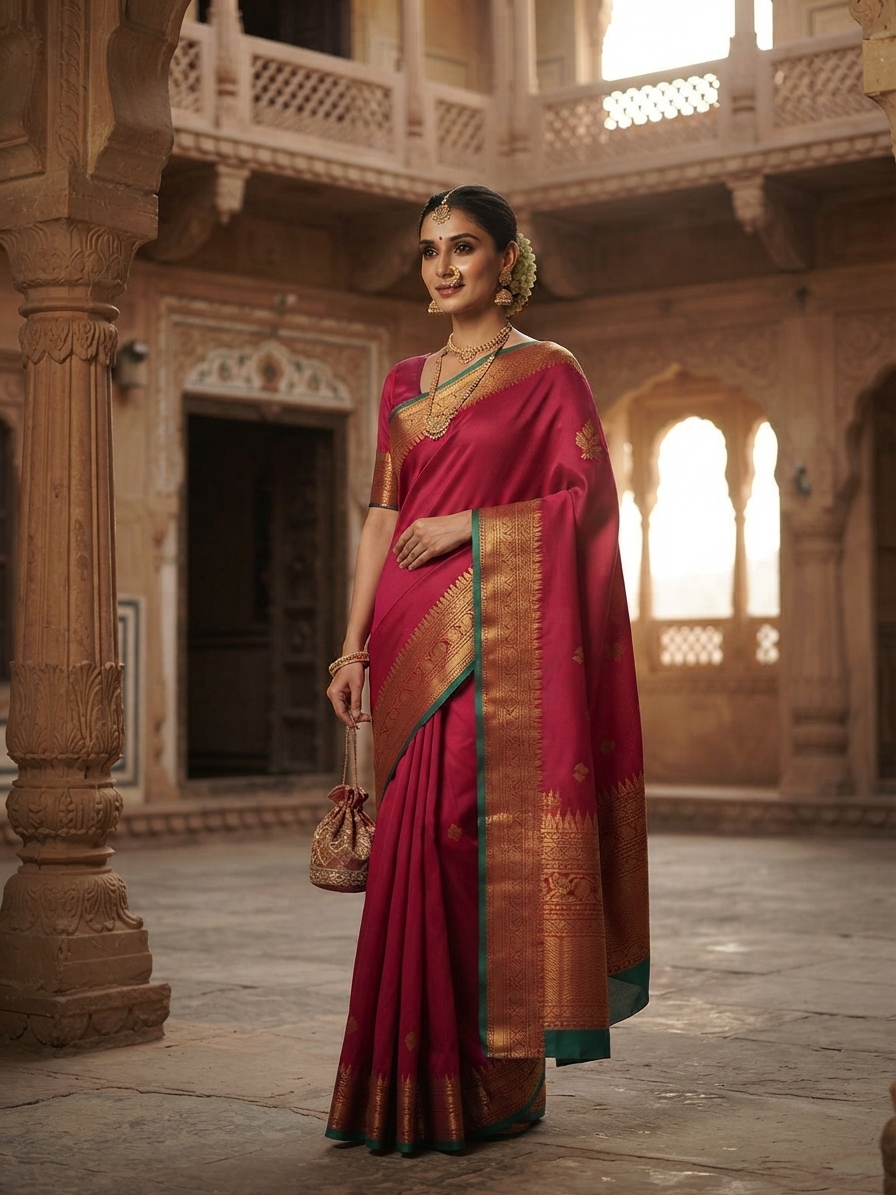 Indian bride wearing it · Heritage haveli