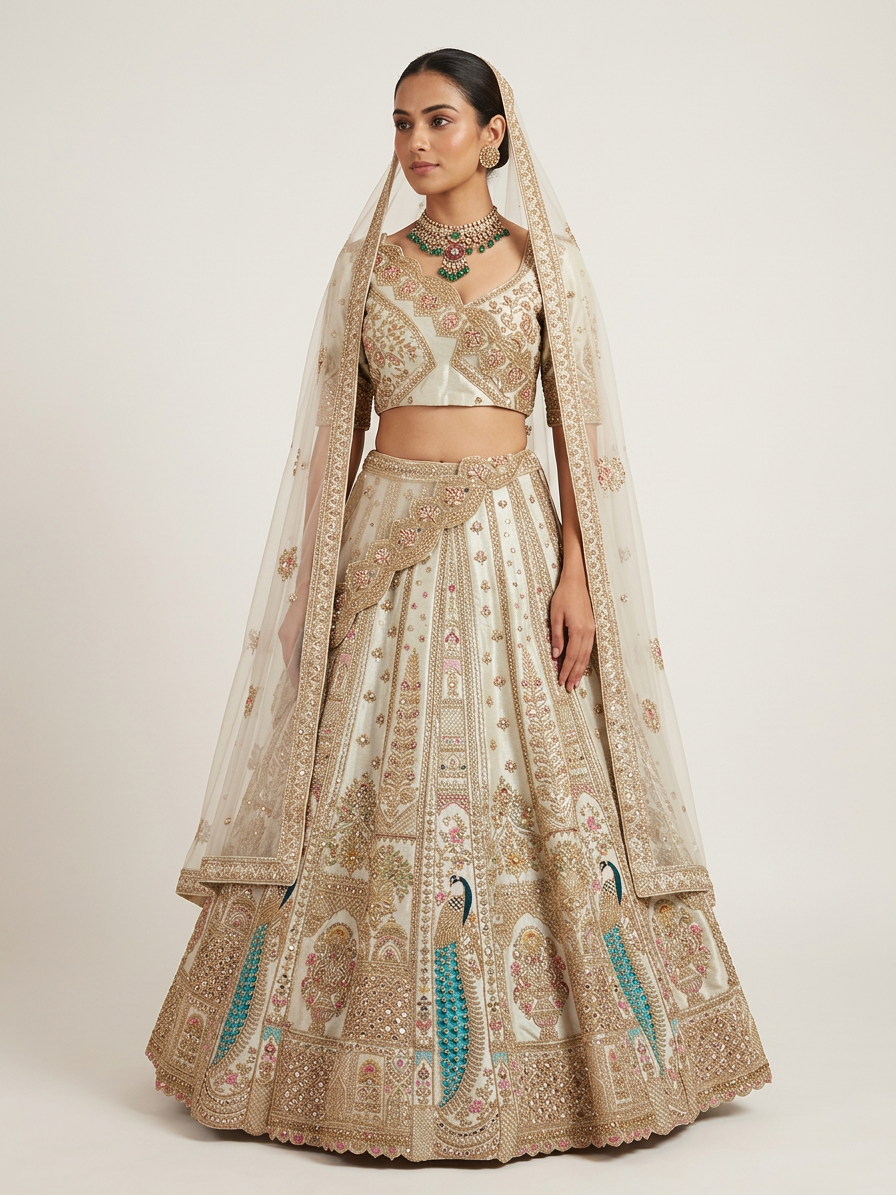 Bridal Lehnga — Model — front view