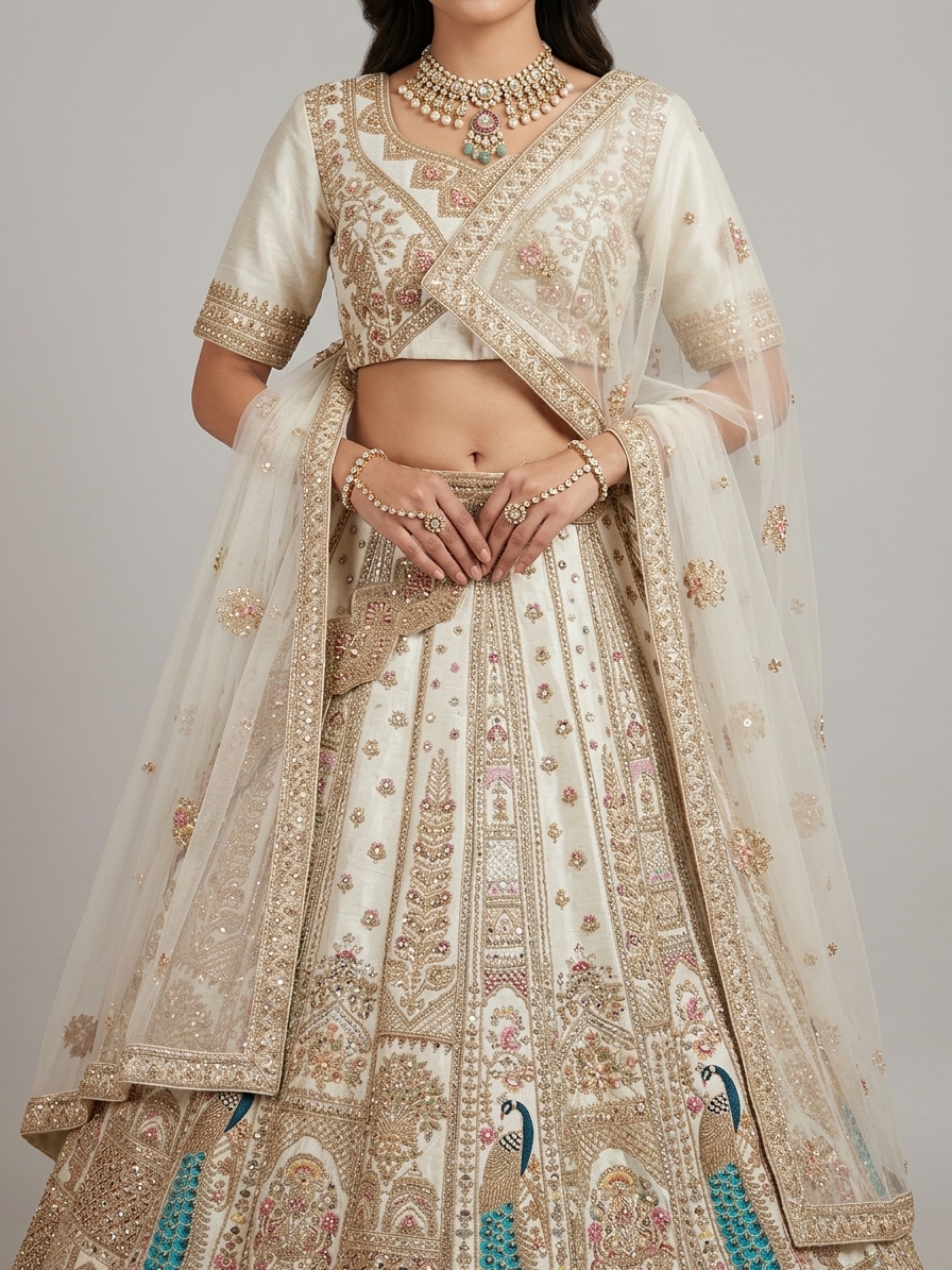 Bridal Lehnga — Model — clothing close-up