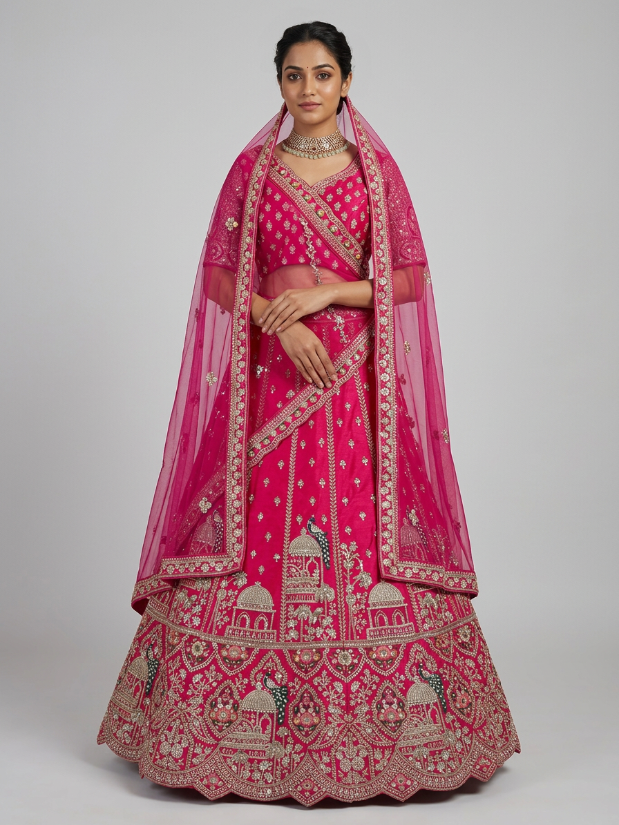 Bridal Lehnga — Model — front view