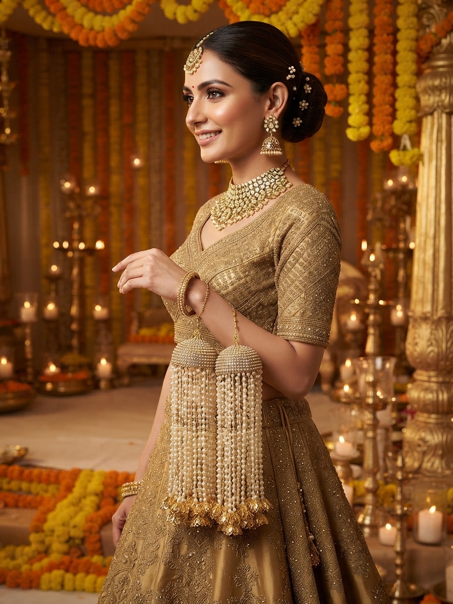 Indian bride wearing it · Wedding mandap