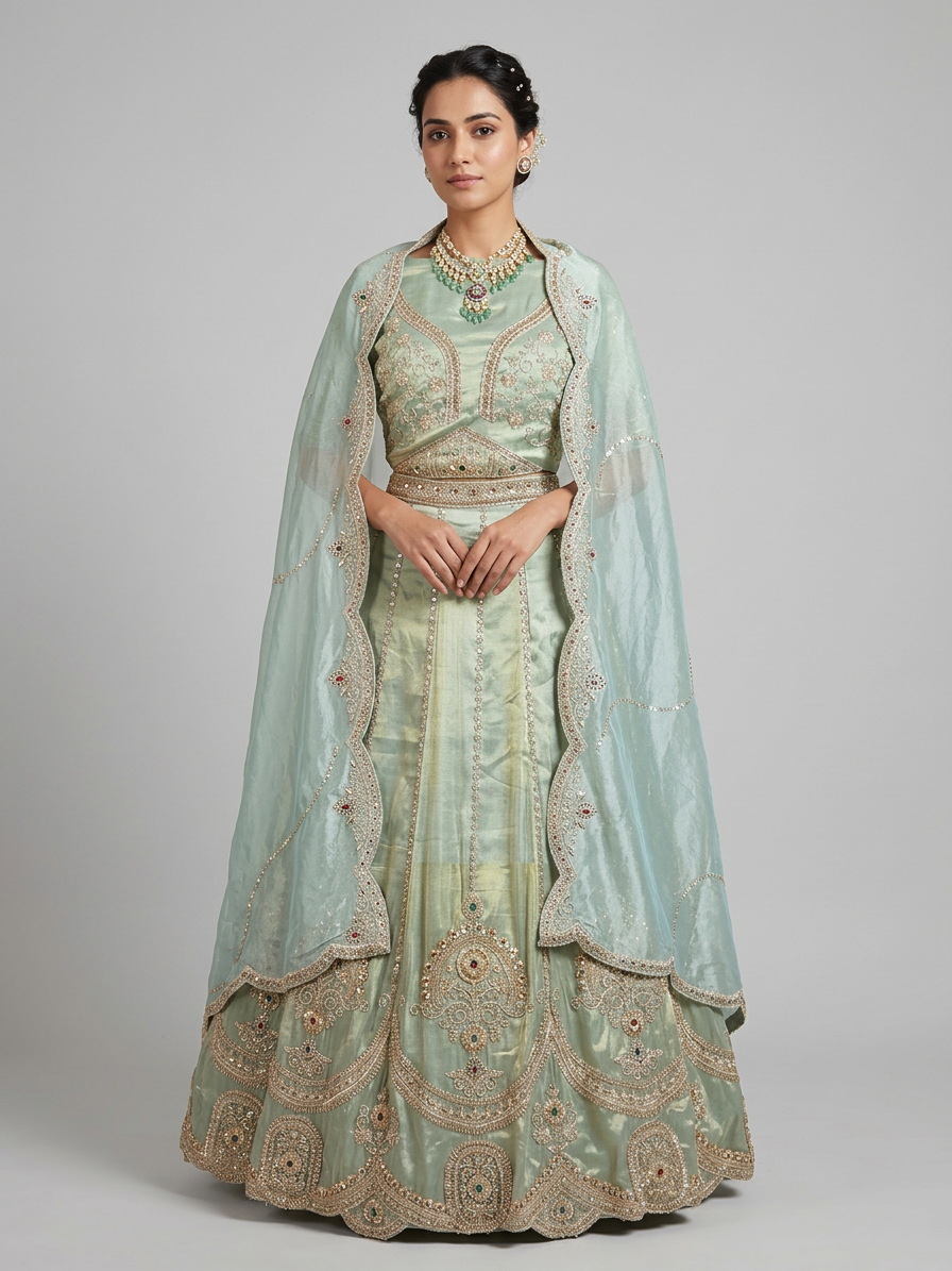 Bridal Lehnga — Model — front view