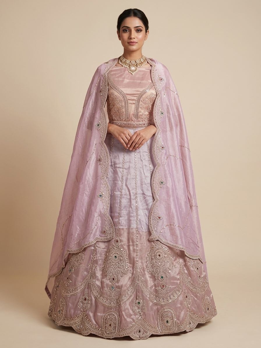 Bridal Lehnga — Model — front view