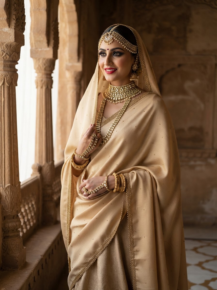 Indian bride wearing it · Heritage haveli