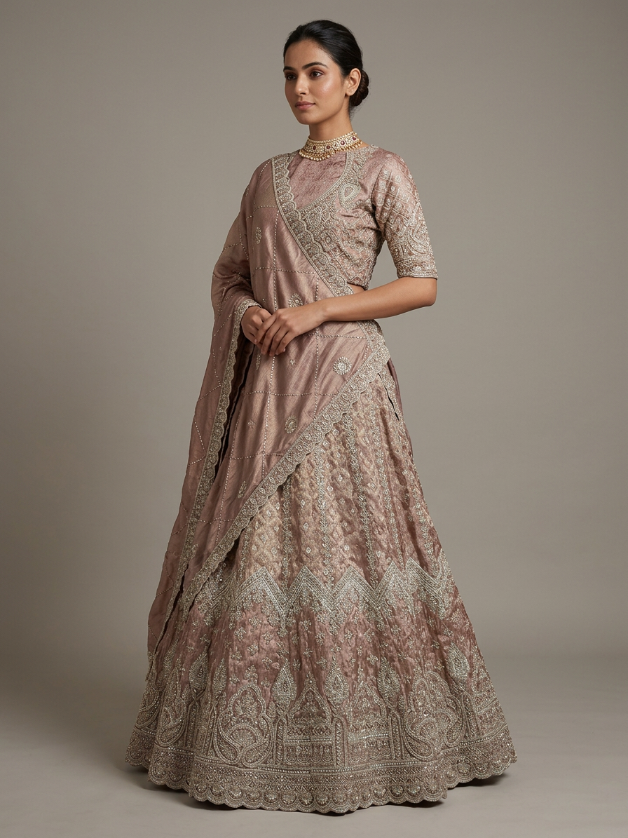 Bridal Lehnga — Model — front view