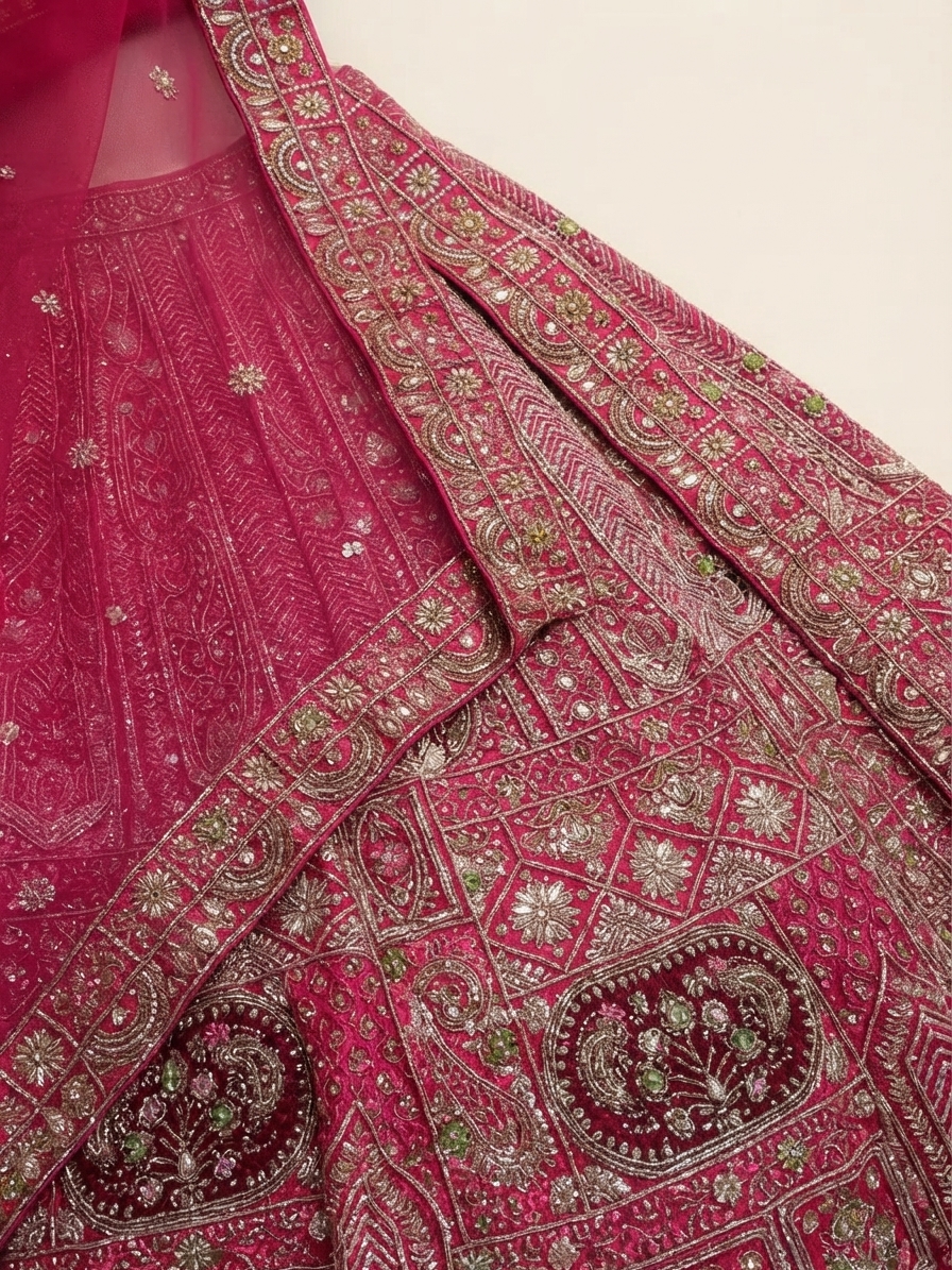 Bridal Lehnga - Kala Samrat - 2 — Macro — work close-up