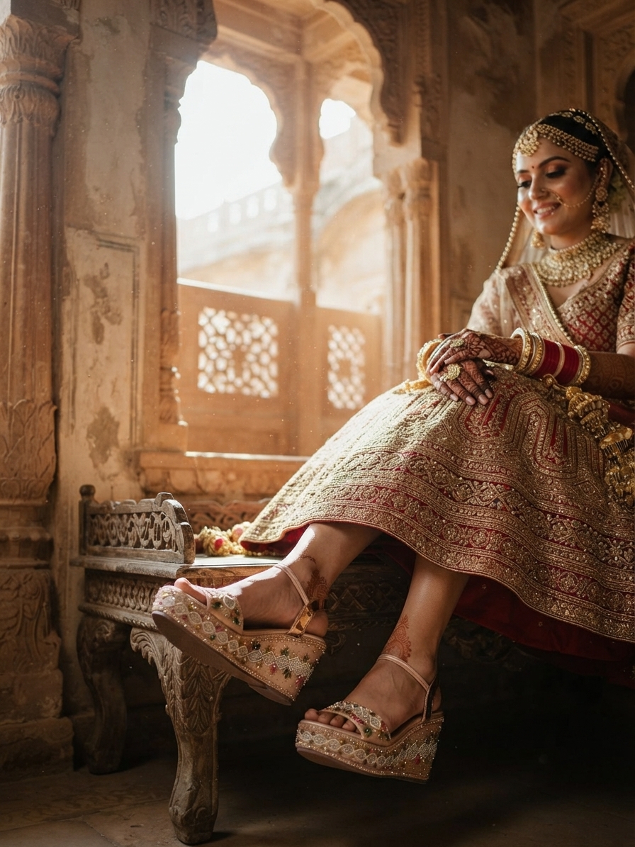 Indian bride wearing it · Heritage haveli