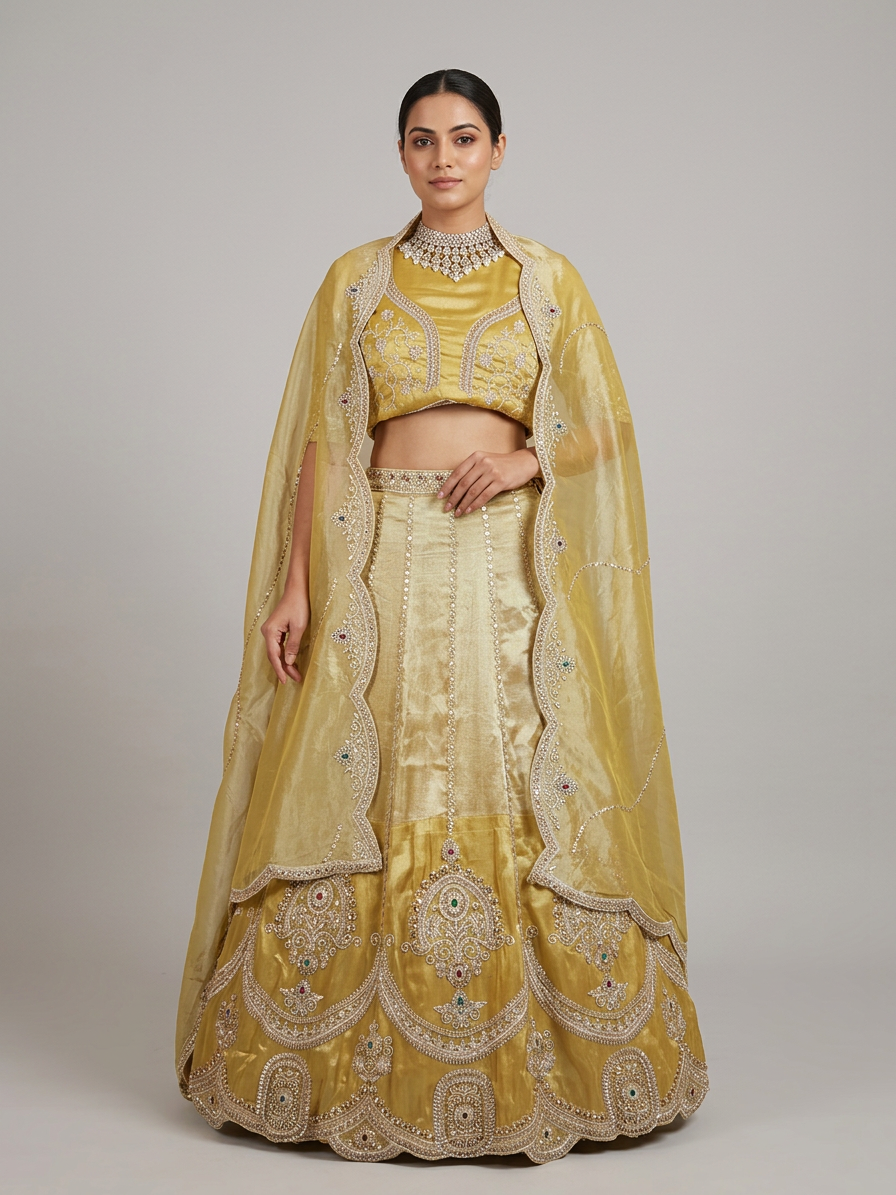Bridal Lehnga — Model — front view