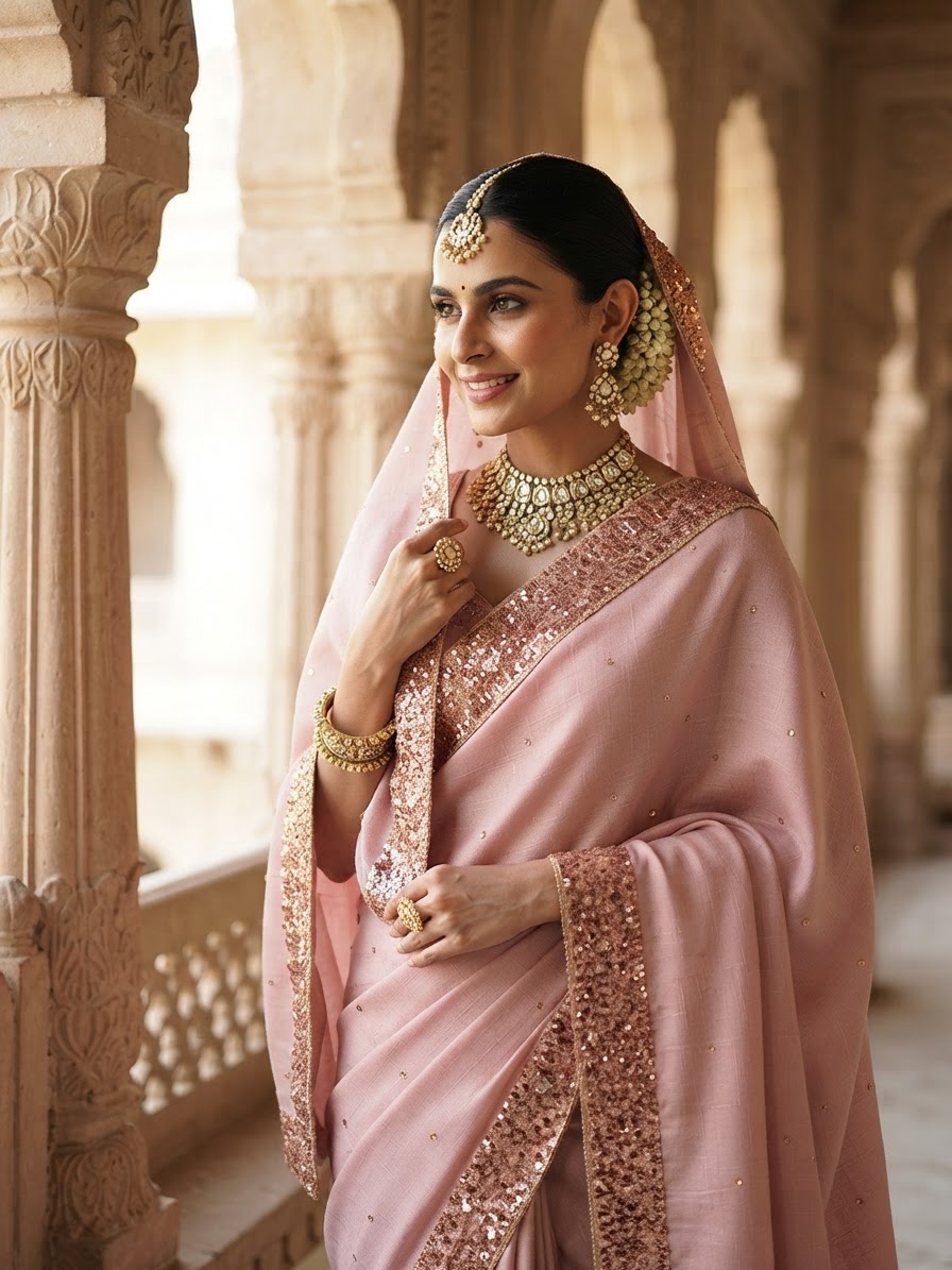 Indian bride wearing it · Heritage haveli