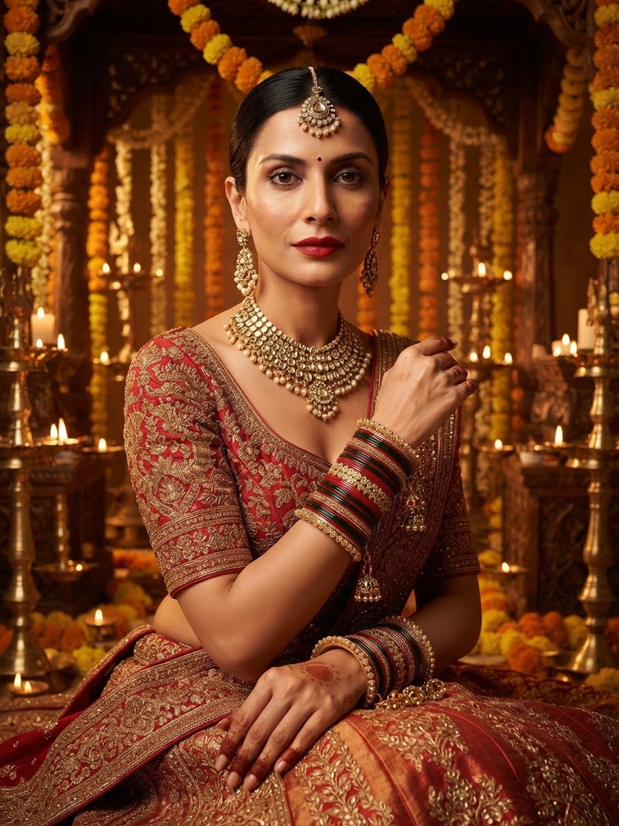 Traditional Lakh Chura Bangle Set