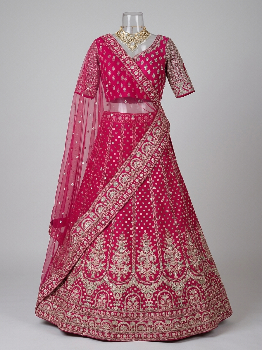 Bridal Lehnga — Drape / flow