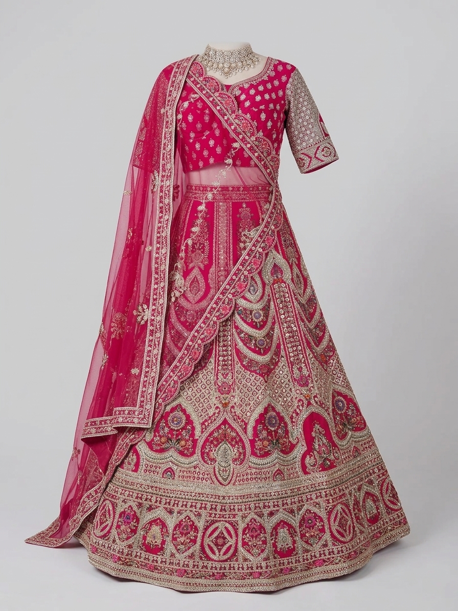 Bridal Lehnga — Drape / flow
