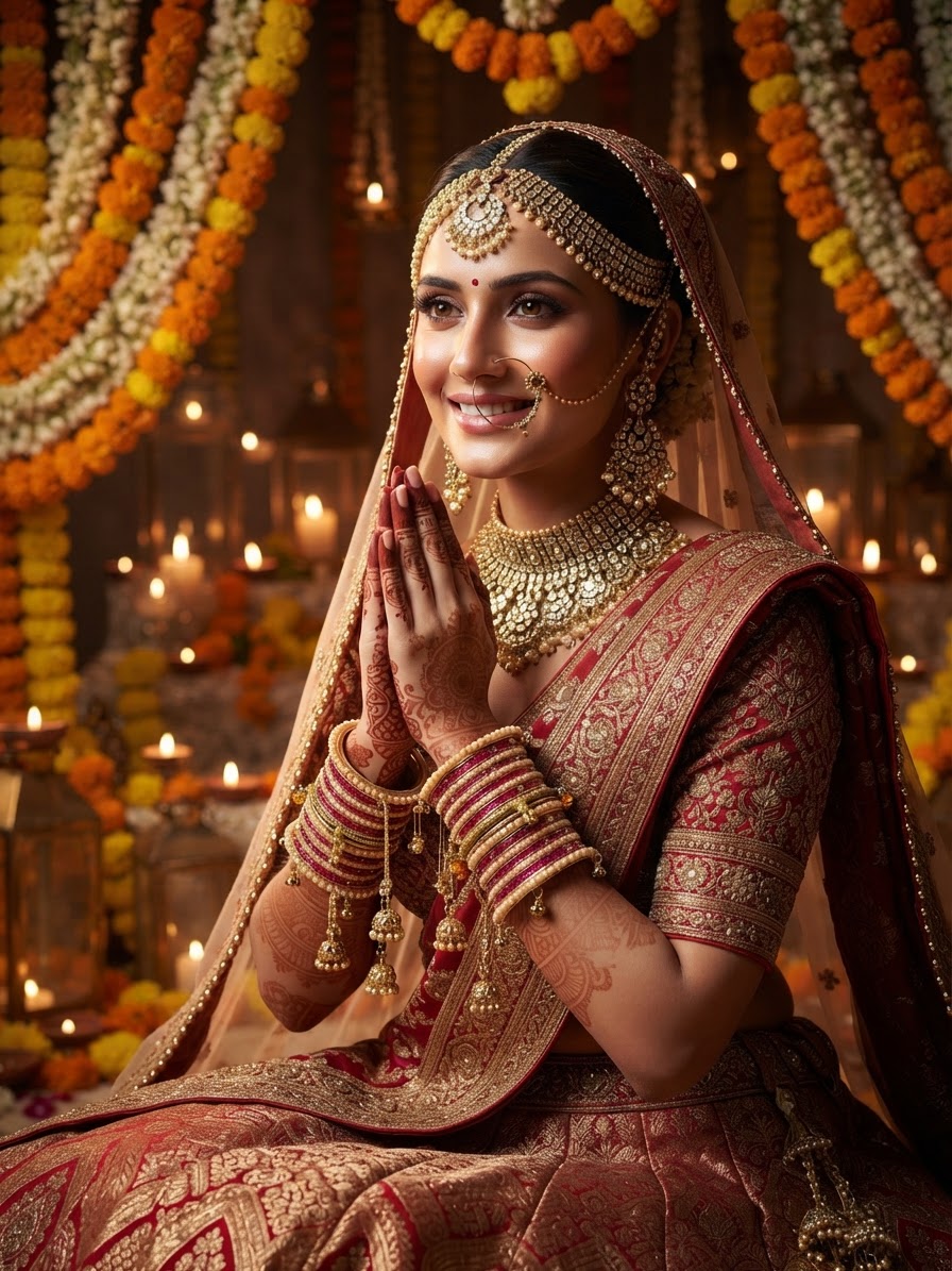 Rani Pink and Gold Pearl Embellished Bangle Set