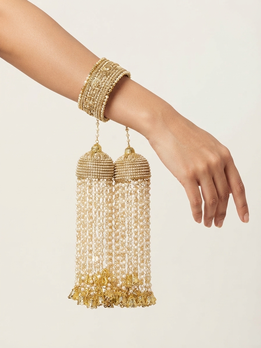 Gold Pearl Bridal Kaleera