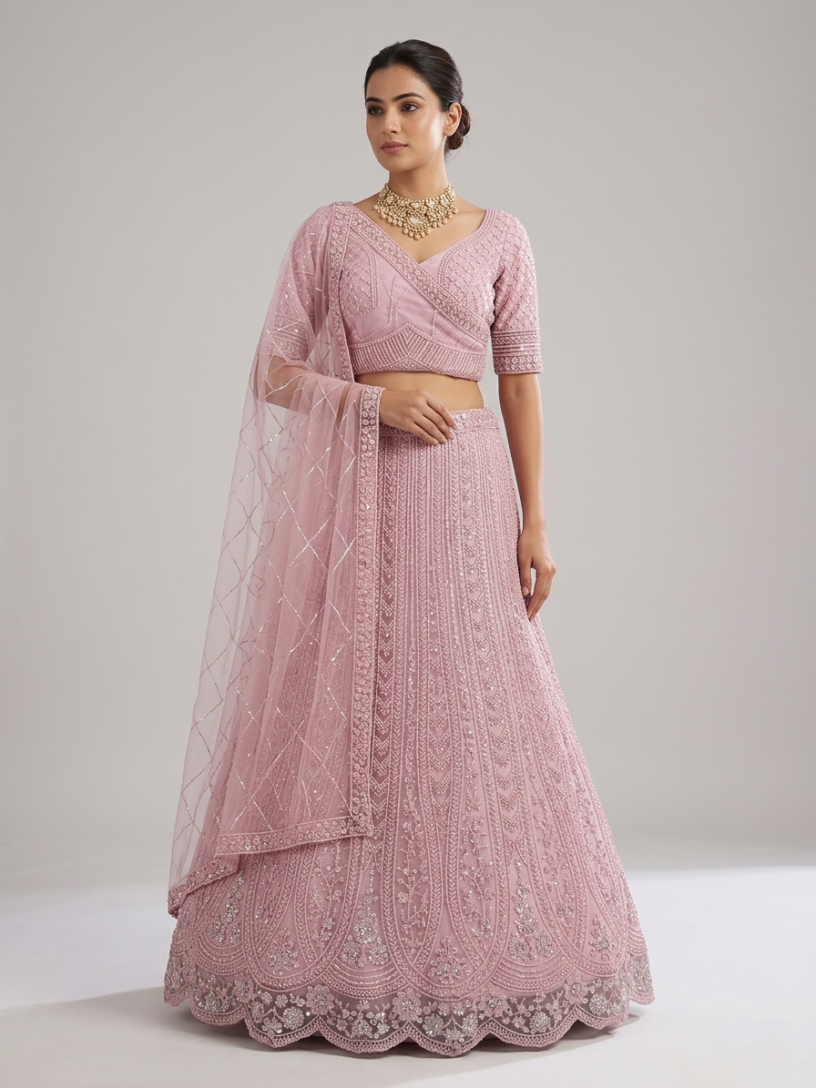 Bridal Lehnga — Model — front view