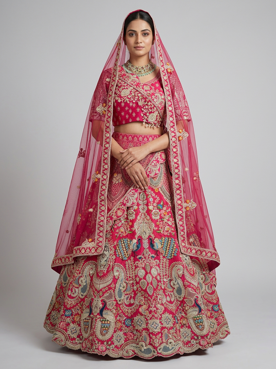 Bridal Lehnga — Model — front view
