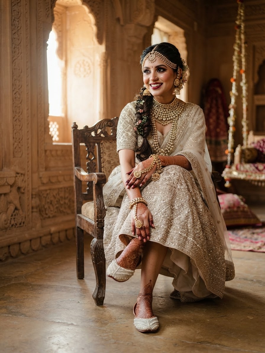 Sandal — Indian bride wearing it · Heritage haveli