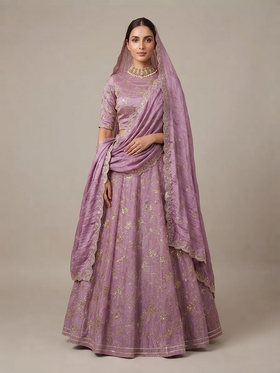 CSM Designer Lehnga - Lehenga - 10 — Model — front view