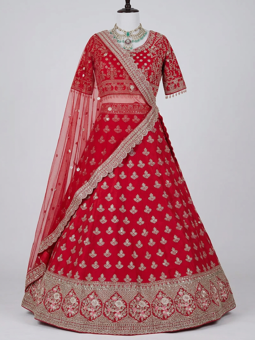 Bridal Lehnga — Drape / flow