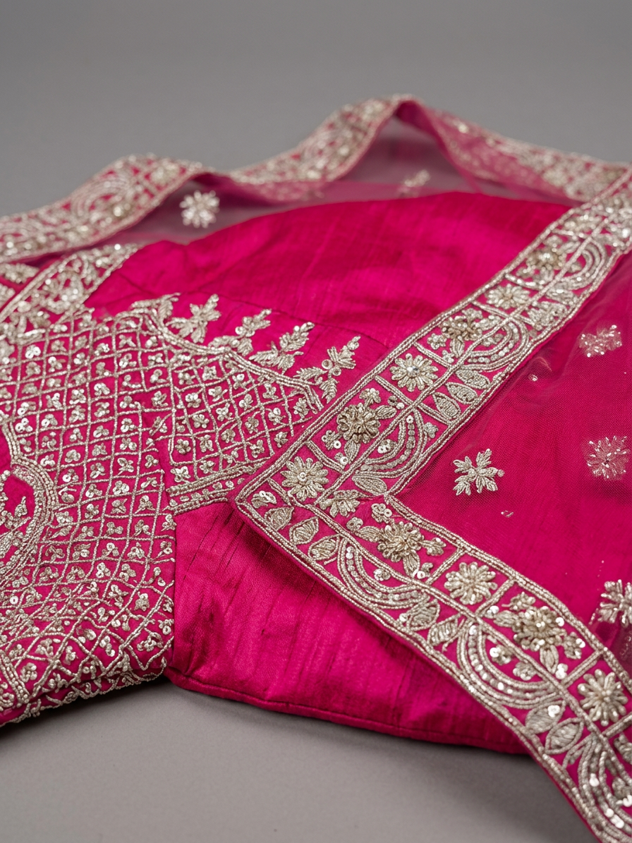 Bridal Lehnga - Kala Samrat - 3 — Fabric texture
