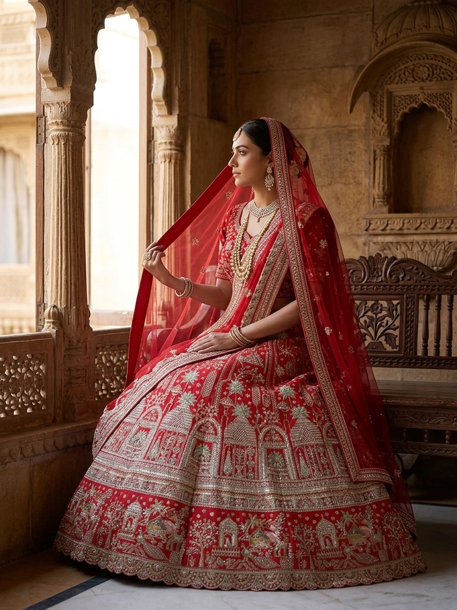 Bridal Lehnga — Indian bride wearing it · look 2