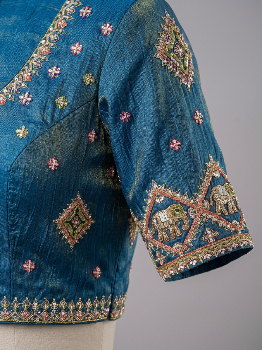 Bridal Lehnga — Fabric texture