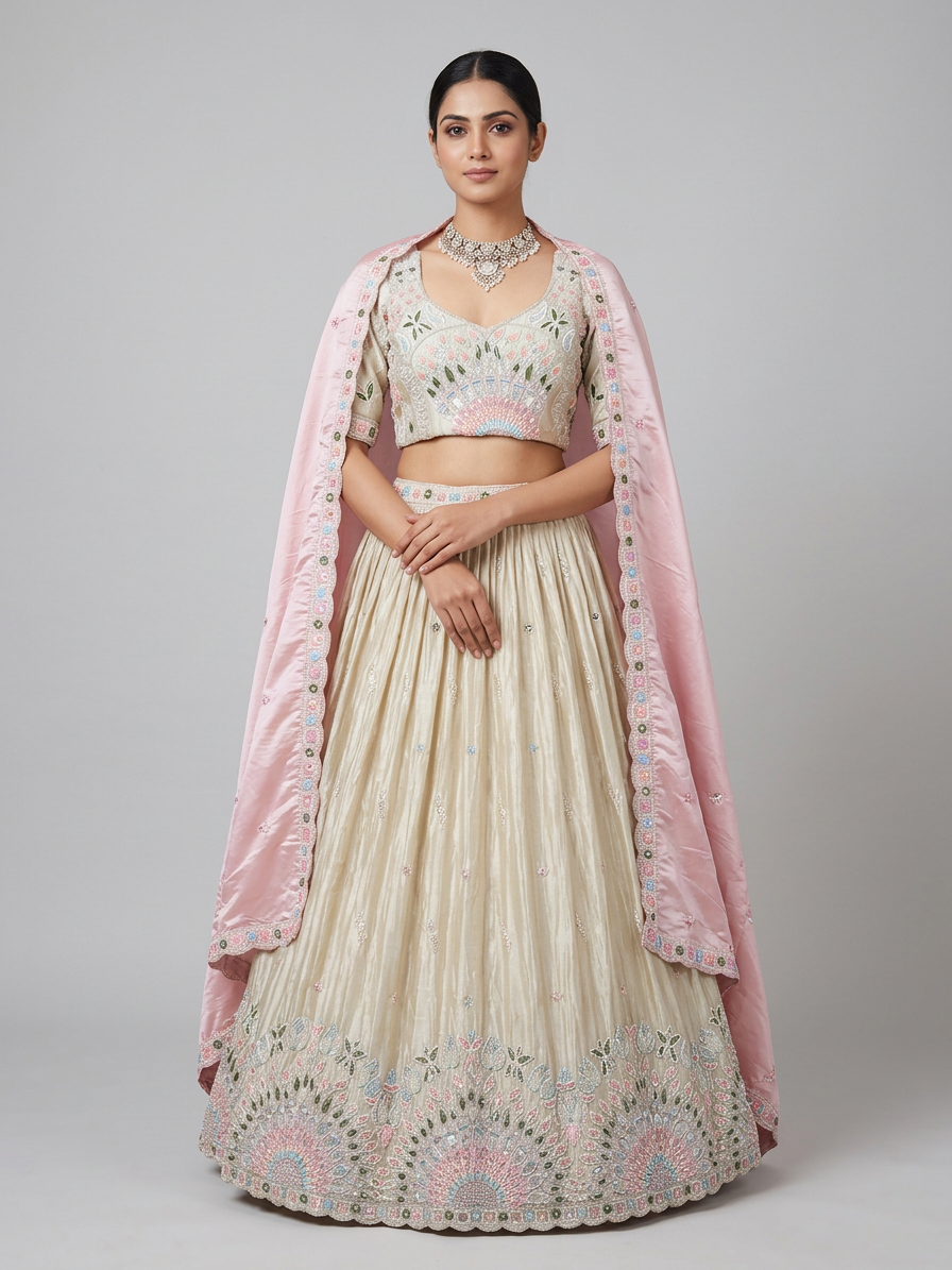 Bridal Lehnga — Model — front view
